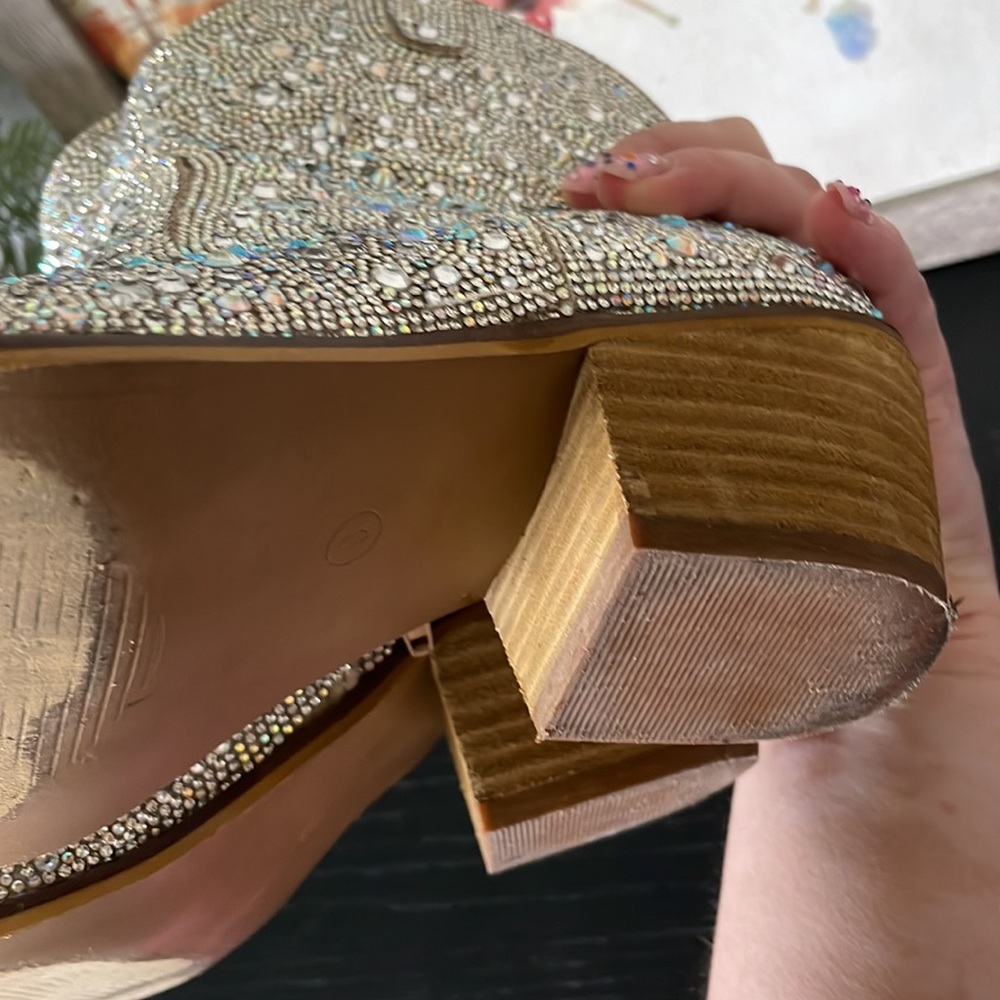 Rhinestone Booties - image 5